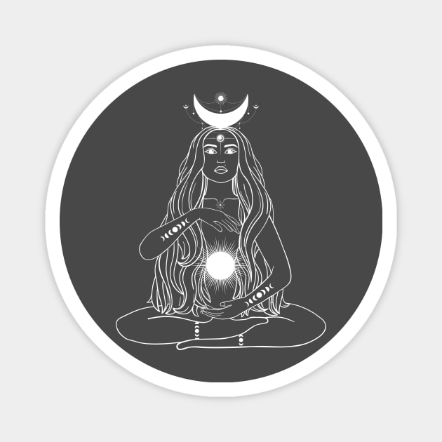 Moon Goddess Magnet by Gifts of Recovery